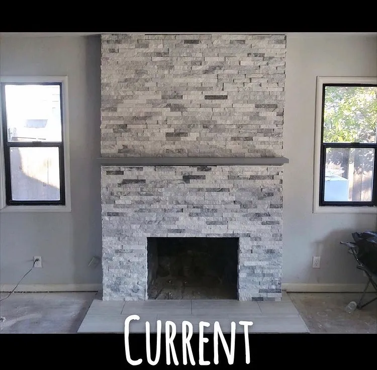 Before and after chimney repair results